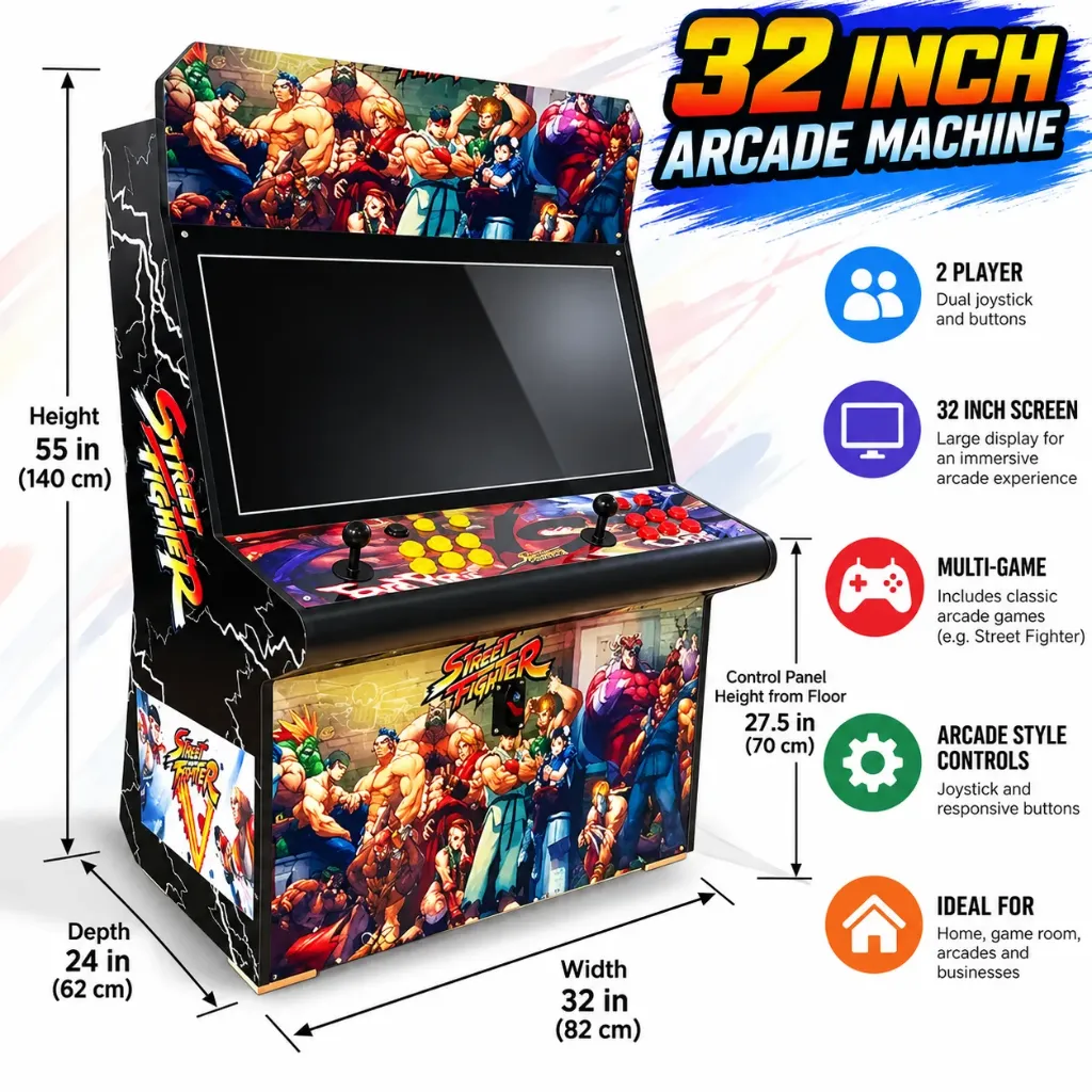 Máquina Arcade Multijuegos para 2 Jugadores